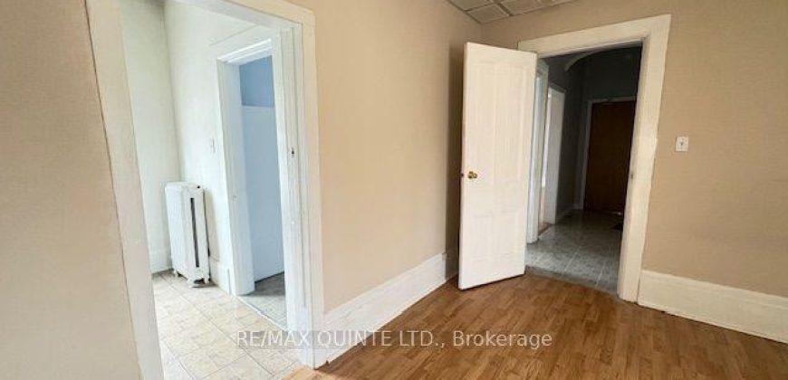 1 bedroom 1 bathroom apt for rent. 116 King Street Unit #3, Quinte West. $1750.00 + hydro and water