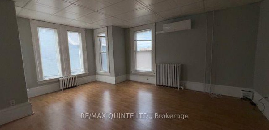 1 bedroom 1 bathroom apt for rent. 116 King Street Unit #3, Quinte West. $1750.00 + hydro and water