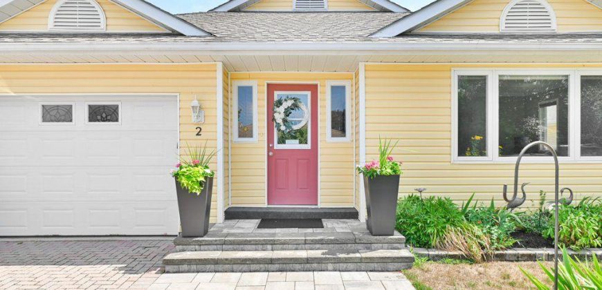 2 bedroom 2 bathroom house for sale. 2 Heritage Drive, Prince Edward County, On.  $489,900