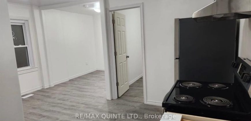 1 bedroom 1 bathroom apt for rent. 27 Dundas Street E, Unit #2, Quinte West, On. $1,450 all inclusive.